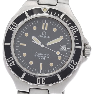 オメガ シーマスター200m デイト クォーツ メンズ 【中古】