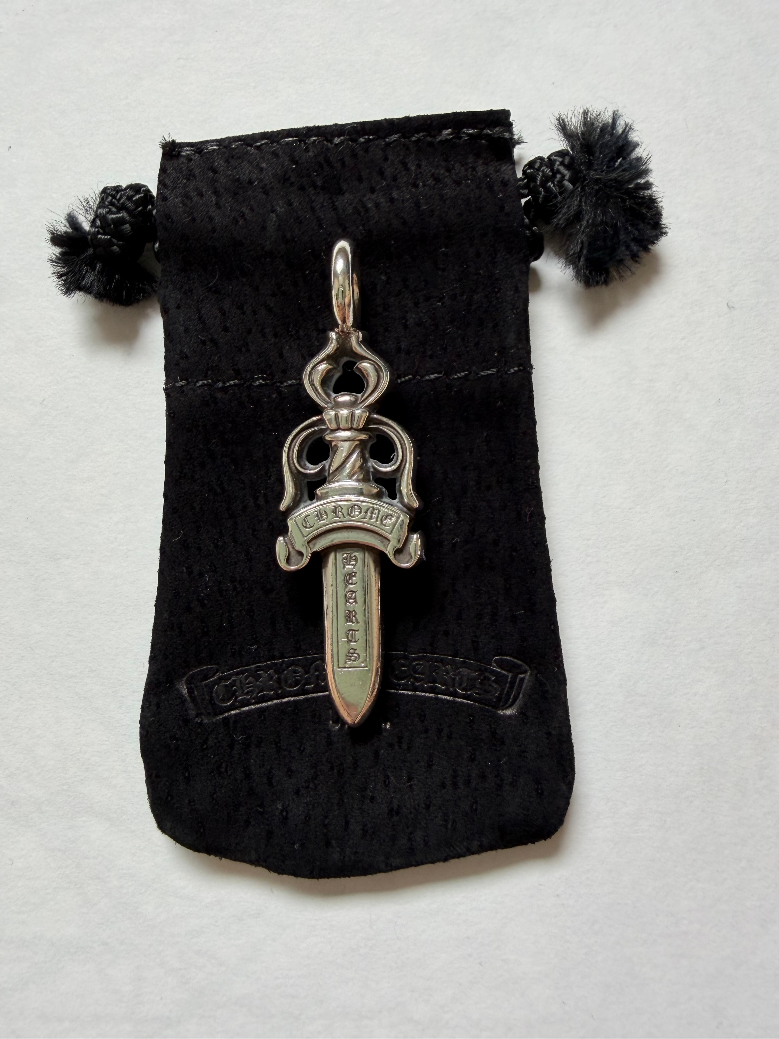 Chrome Hearts Double Dagger Pendant "Silver"