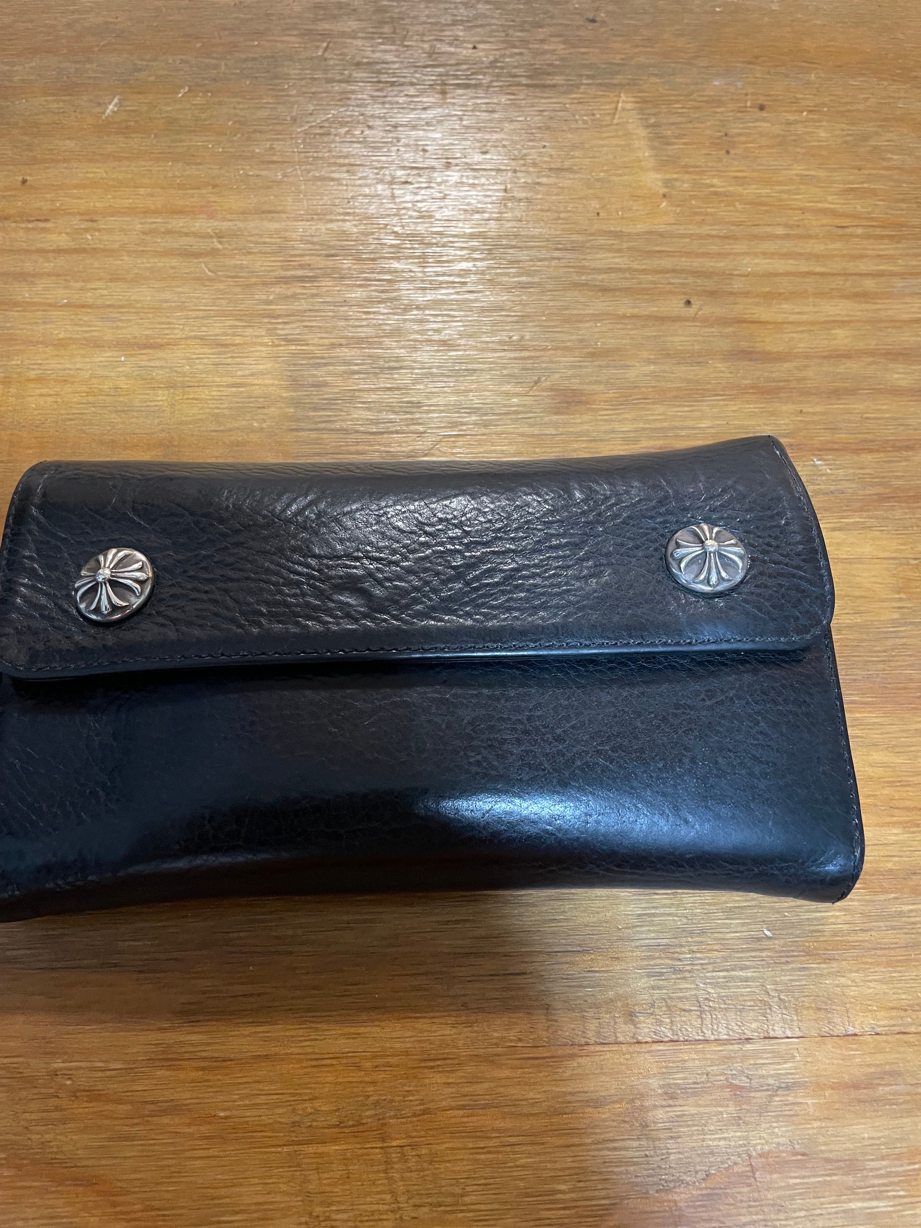 Chrome Hearts Wave Wallet Leather "Black"