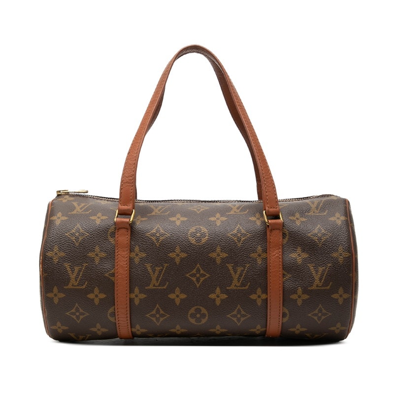 ルイ ヴィトン モノグラム パピヨン30 ハンドバッグ M51365 ブラウン PVC レザー レディース LOUIS VUITTON 【中古】