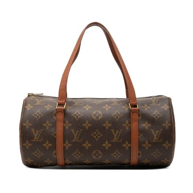 ルイ ヴィトン モノグラム パピヨン30 ハンドバッグ M51365 ブラウン PVC レザー レディース LOUIS VUITTON 【中古】