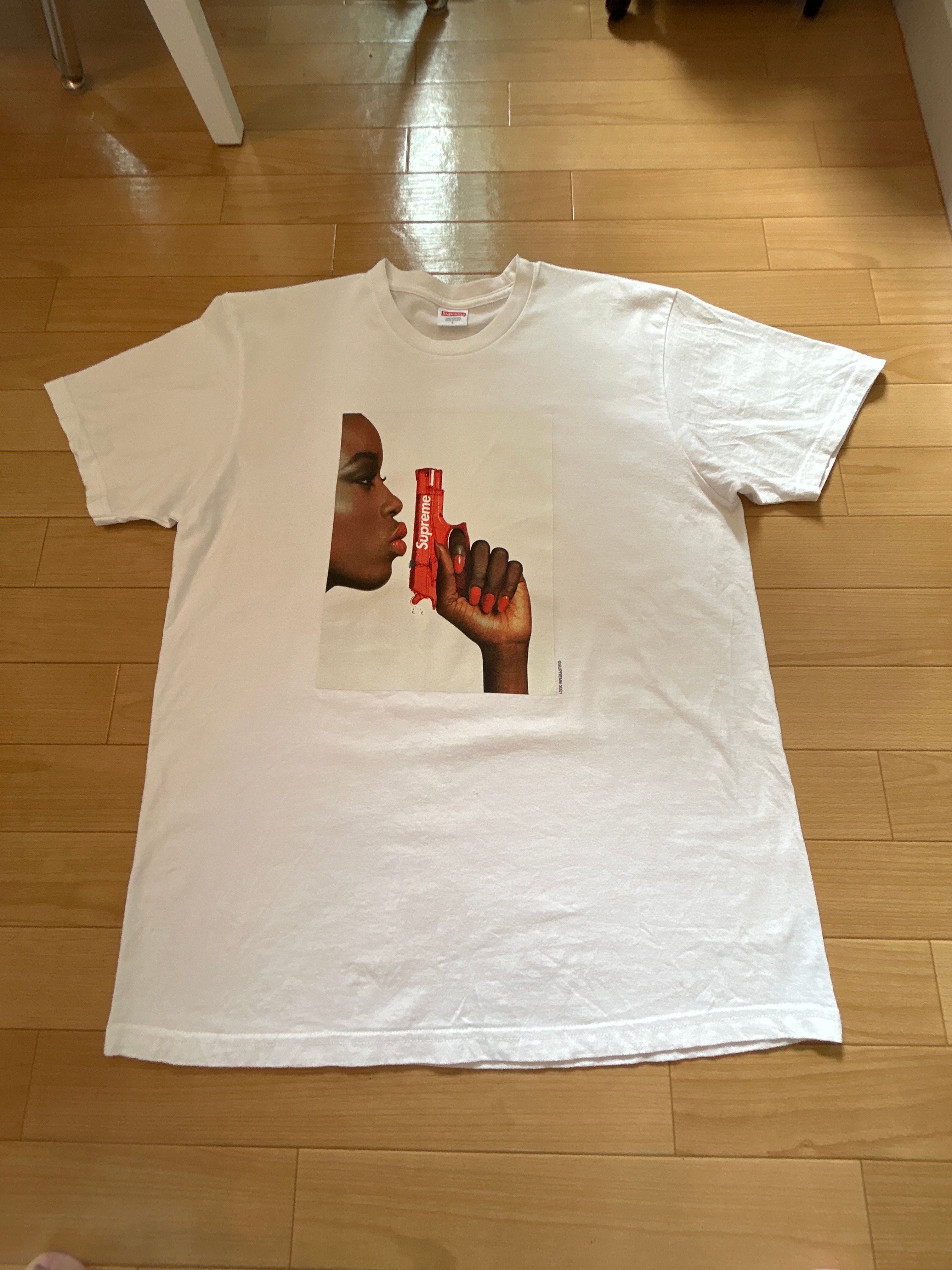 Supreme Water Pistol Tee "White"