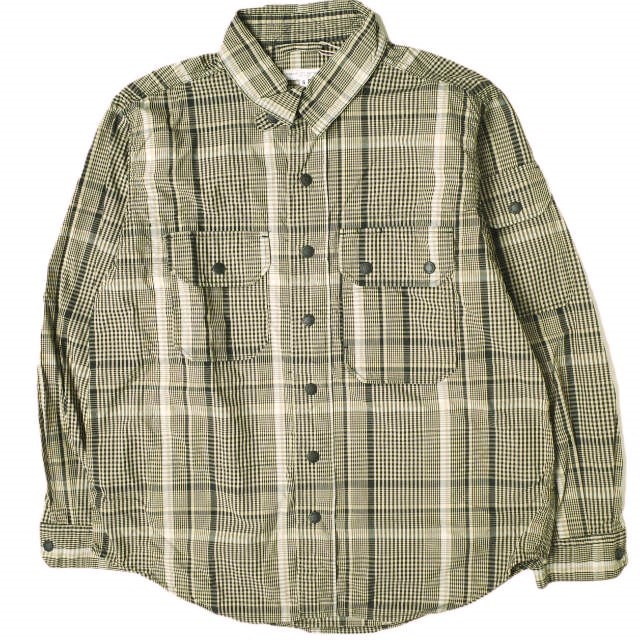 新品 Engineered Garments エンジニアードガーメンツ 21SS アメリカ製 Field Shirt Jacket - Nyco Plaid フィールドシャツジャケット S BEIGE チェック アウター g19294