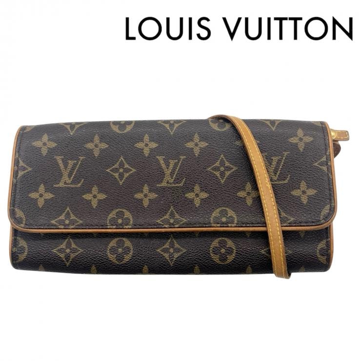 LOUIS VUITTON ルイ・ヴィトン ショルダーバッグ  ポシェットツイン GM モノグラム 斜め掛けバッグ BA0010 ★中古★