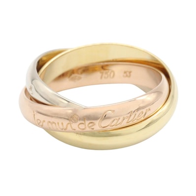 カルティエ CARTIER トリニティ リング リング・指輪 ジュエリー K18(イエローゴールド) K18WG(ホワイトゴールド) K18PG(ピンクゴールド) レディース ゴールド系 / シルバー系 【中古】