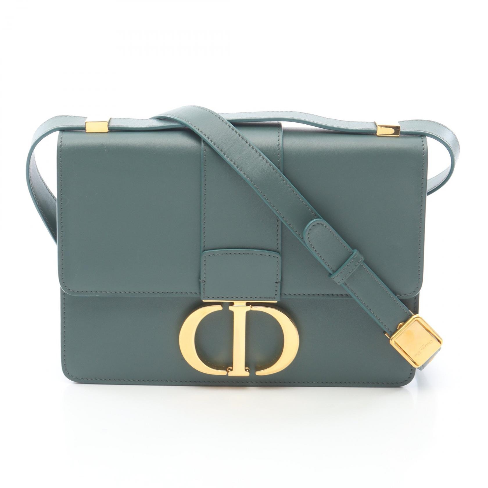 ディオール Dior 30 MONTAIGNE モンテーニュ ショルダーバッグ バッグ レザー レディース グリーン系 M9203UMOS 【中古】