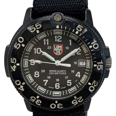 ☆☆LUMINOX ルミノックス 3000-3900V3 ブラック 腕時計 クォーツ ケース有