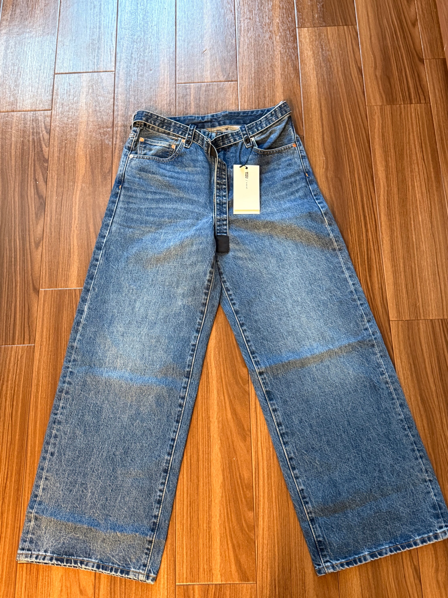 sacai x Levi's Belted Wide Pants "Blue"