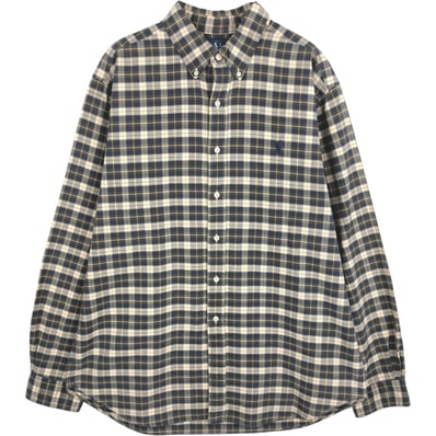 古着 ラルフローレン Ralph Lauren CLASSIC FIT クラシックフィット 長袖 ボタンダウンチェックシャツ メンズXL相当/eaa649925