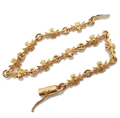 Chrome Hearts 22K Tiny E CH Plus Bracelet "Gold"