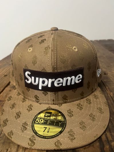 Supreme Monogram Box Logo New Era "Brown"