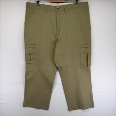 古着 ディッキーズ Dickies パンツ サイドポケット ジッパーフライ 大きいサイズ カーゴ ワークパンツ w42 L30 ベージュ系 メンズ
