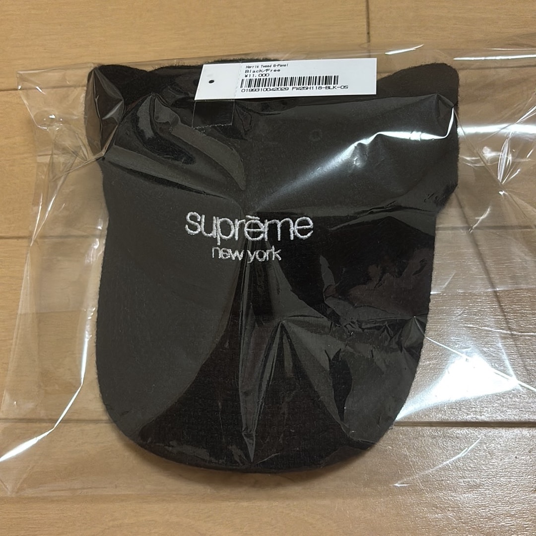 Supreme x Harris Tweed 6-Panel "Black"