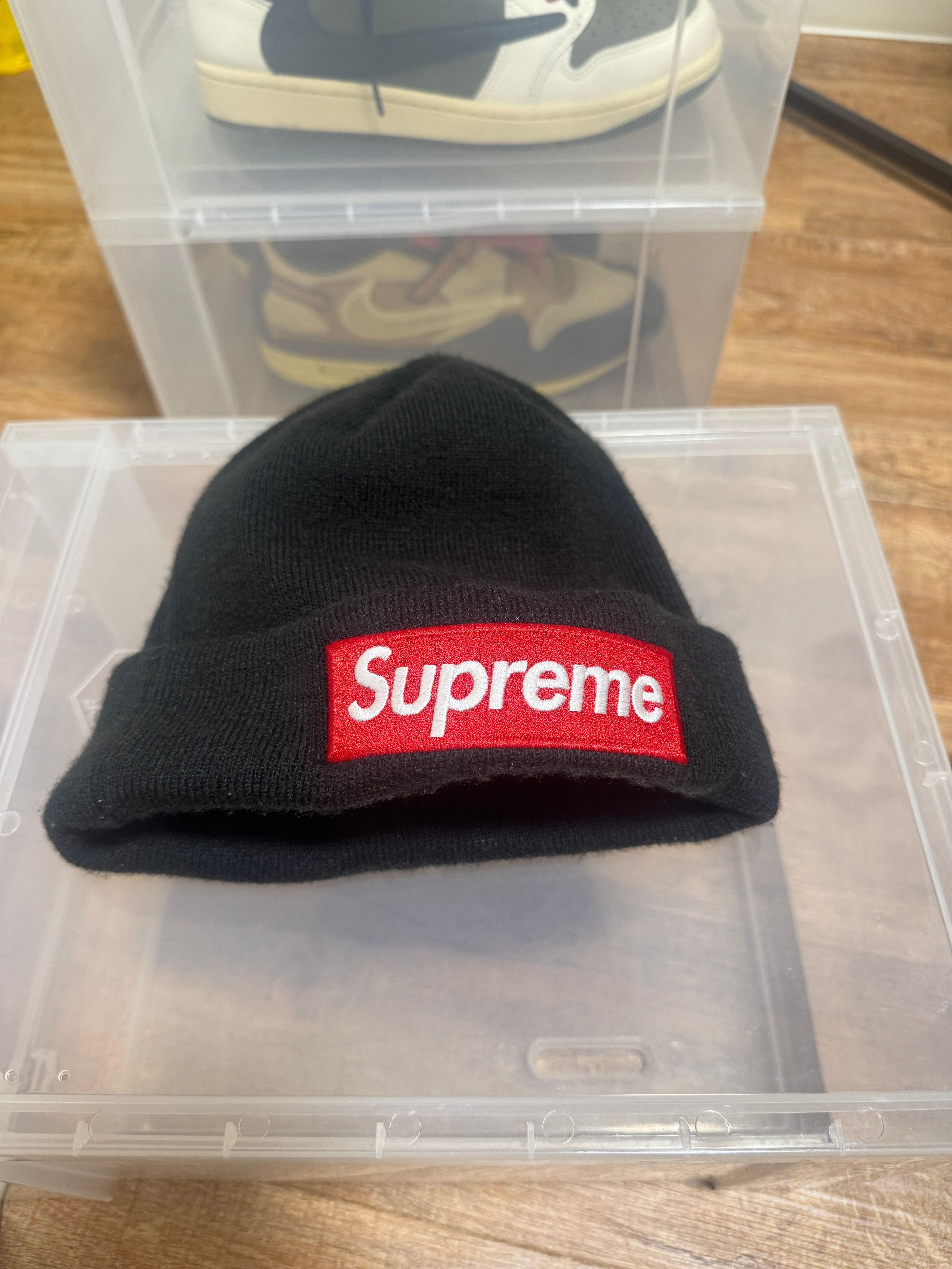 Supreme New Era Box Logo Beanie "Black"
