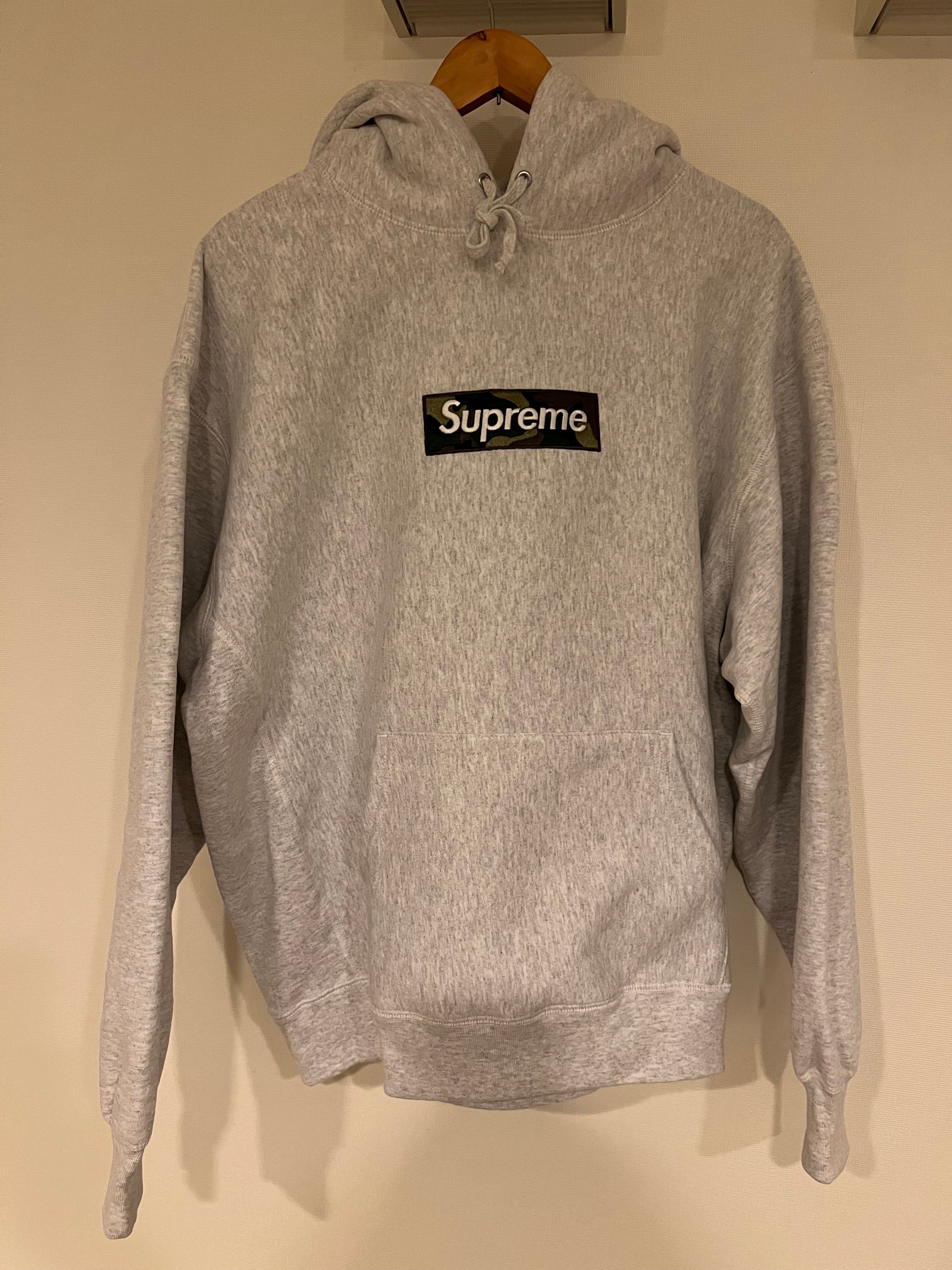Supreme Box Logo Hooded Sweatshirt "Ash Grey" (23FW)