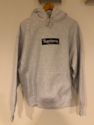 Supreme Box Logo Hooded Sweatshirt "Ash Grey" (23FW)