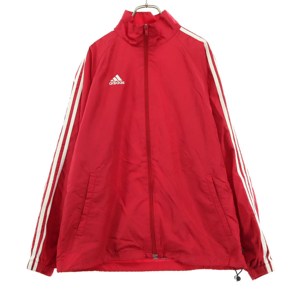 adidas アディダス 刺繍 長袖 トラックジャケット M レッド