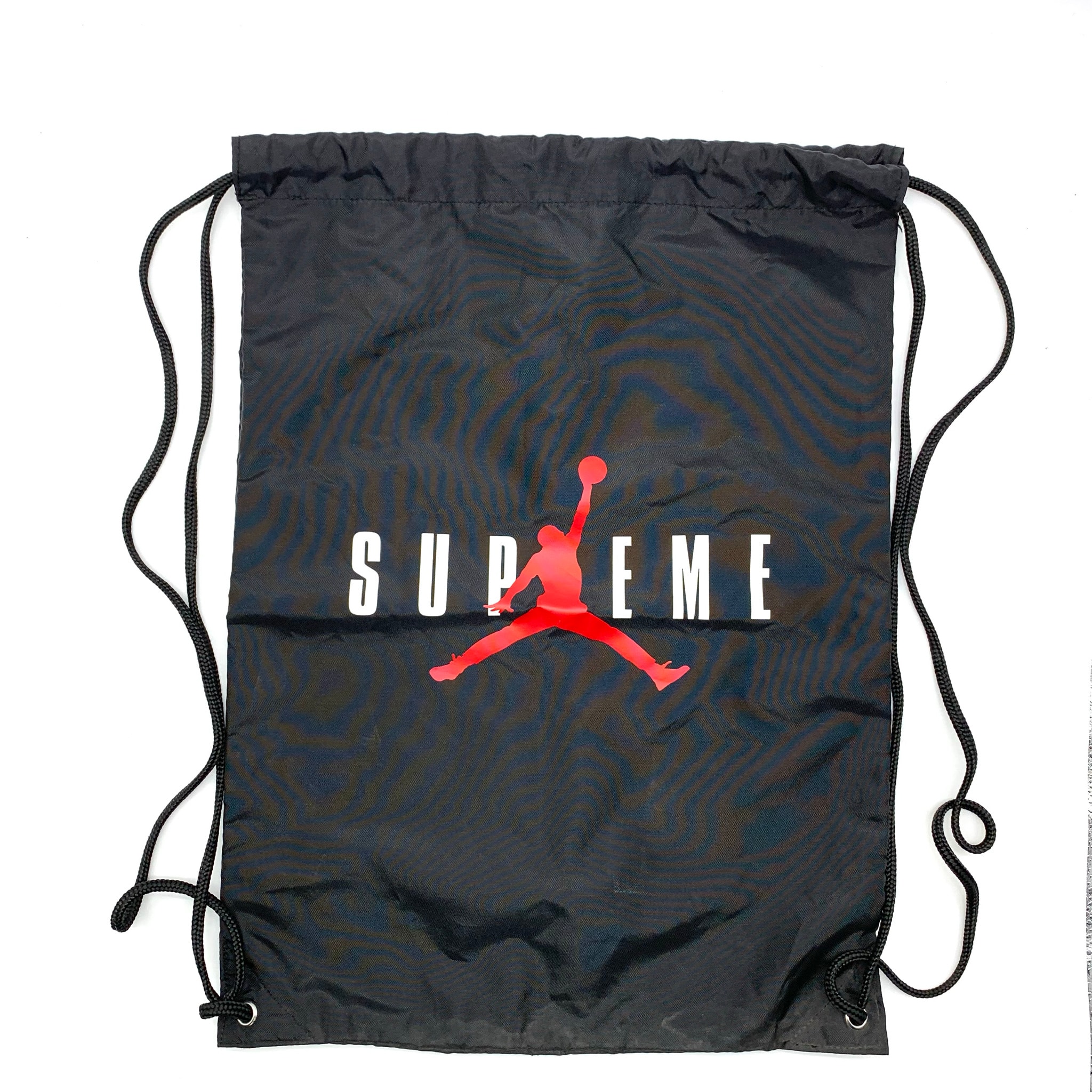 Supreme x Jordan Drawstring Bag "Black"