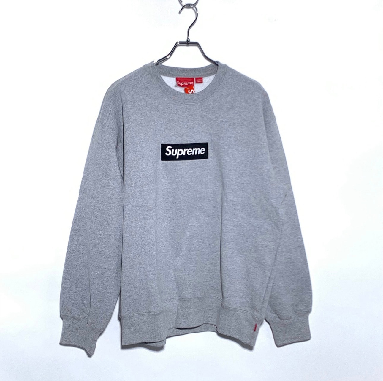 Supreme Box Logo Crewneck "Heather Grey" (22FW)