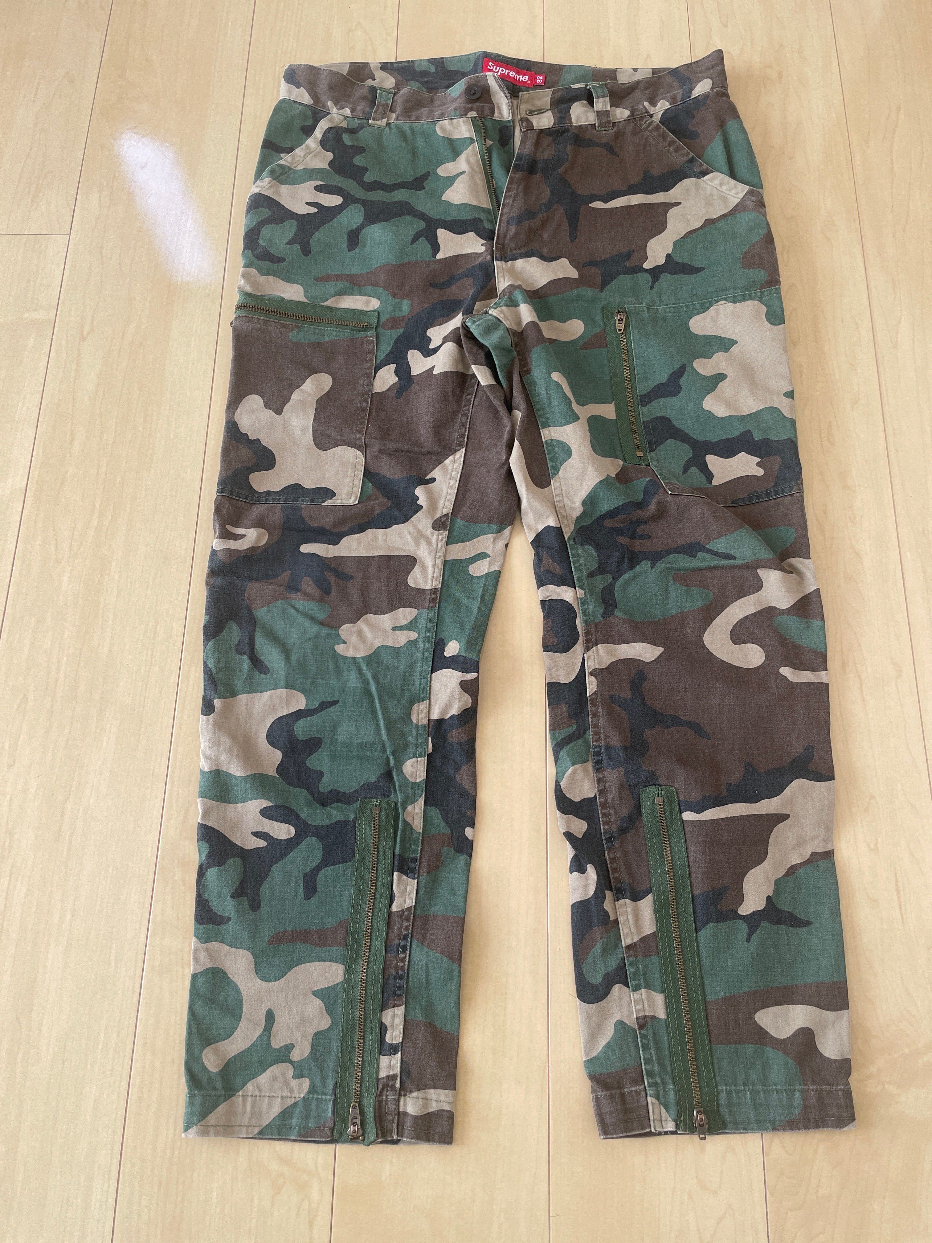 supreme迷彩カーゴパンツ