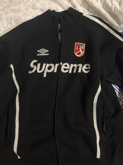 Supreme x Umbro Zip Up Sweater "Black"