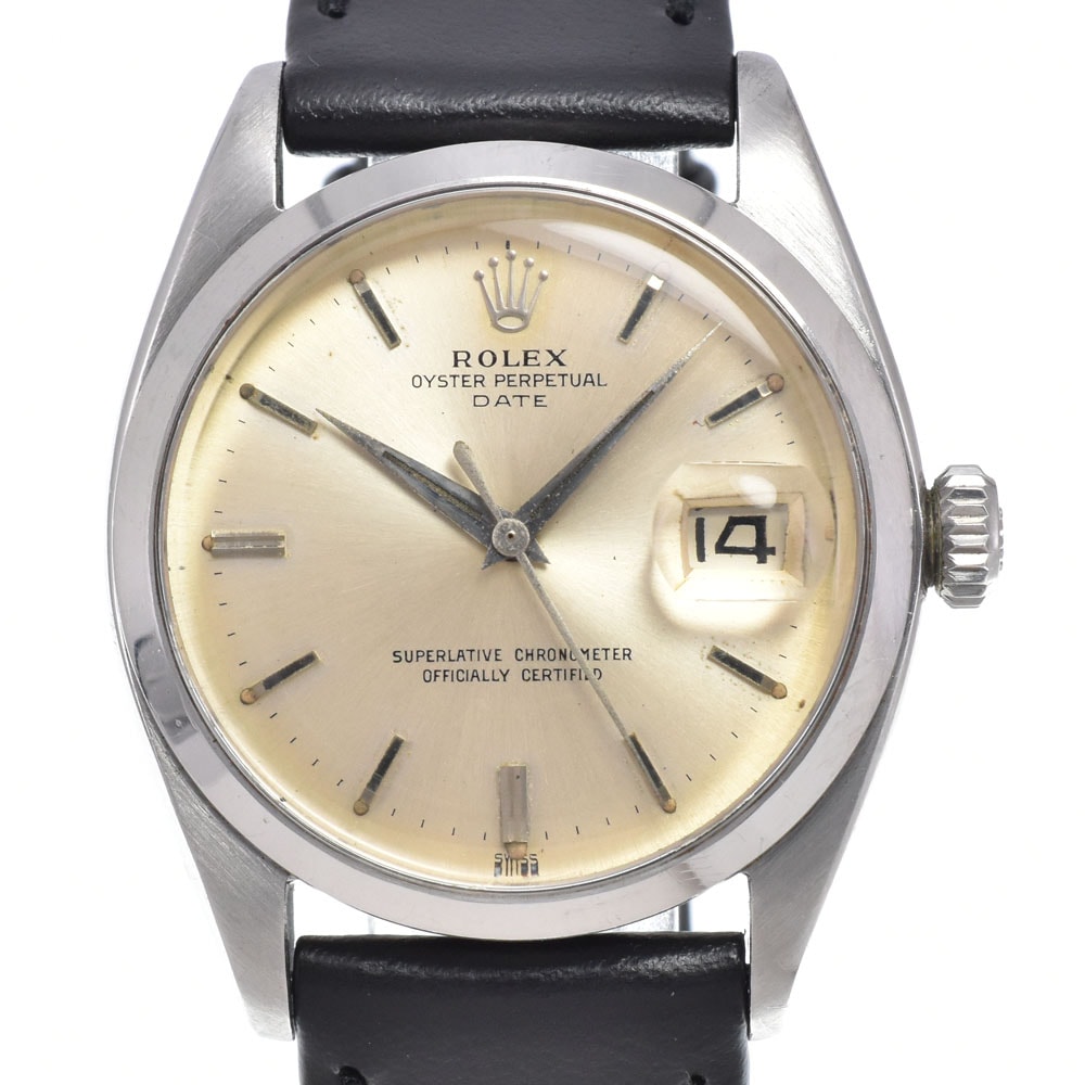 ロレックス ROLEX 1500 ヴィンテージ オイスターパーペチュアル デイト Cal.1560 シルバー 自動巻き メンズ 良品 腕時計 B#149356