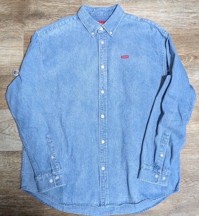 Supreme Small Box Shirt "Denim" (22SS)