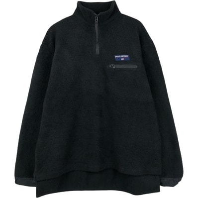 古着 ラルフローレン Ralph Lauren POLO SPORT ポロスポーツ ハーフジップ フリースプルオーバー USA製 メンズS相当/eaa656165