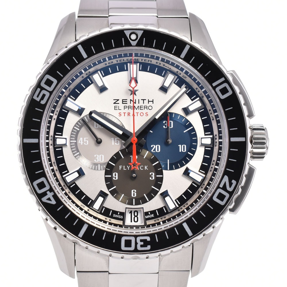 値下 ゼニス ZENITH 03.2066.405 エル・プリメロ ストラトス フライバック 自動巻き メンズ 美品 箱・保証書付き M#145711