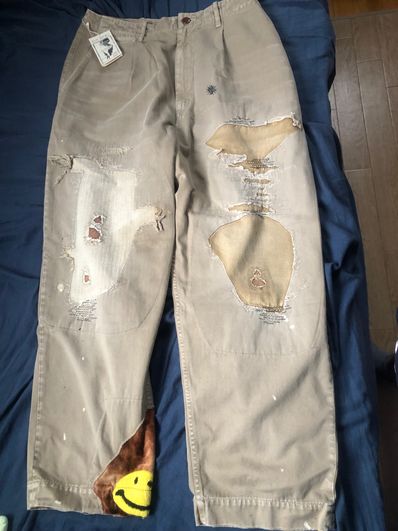 KAPITAL KARAGI LAMBER JACK DAMAGED HYUEST WEST NEAM PANTS KAPITAL KARAGI LAMBER JACK DAMAGED HYUEST WEST NEAM PANTS