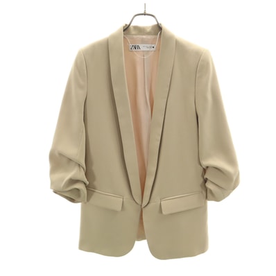 ZARA ザラ 7分袖 ジャケット S ベージュ