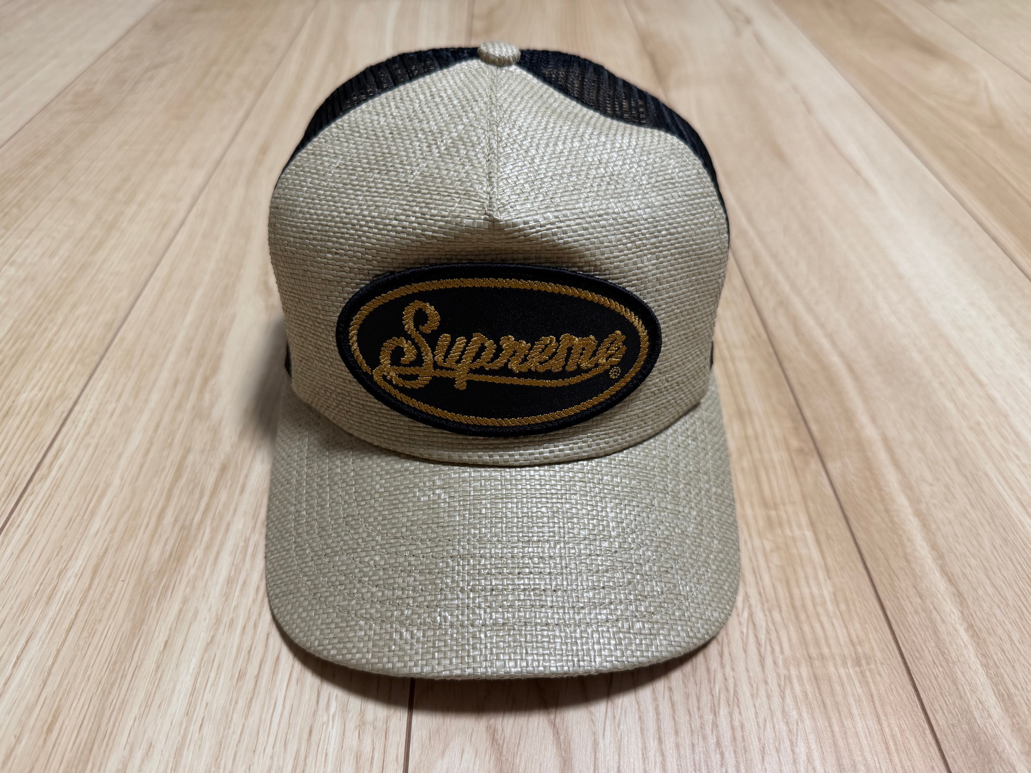 Supreme Raffia Mesh Back 5-Panel "Tan"