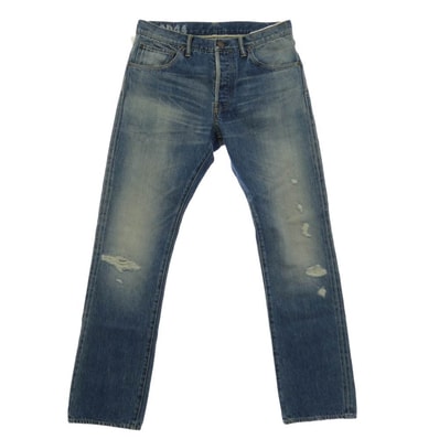 VISVIM ビズビム 0125205005009 SOCIAL SCULPTURE 01 SLIM DMGD-44 ソーシャルスカルプチャー01 スリム デニム パンツ インディゴブルー系 32【美品】【中古】