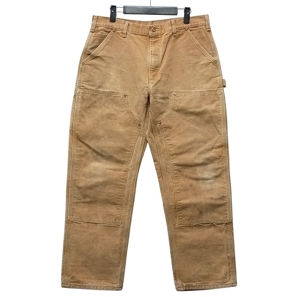 CARHARTT カーハート B01 BRN Dungaree Fit USA製 ダブルニー ペインター ワークパンツ 53660