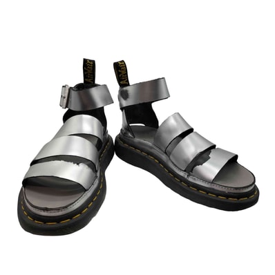 CLARISSA 2 SILVER METALLIC CALF SANDALS クラリッサ 2 サンダル【1143271681123】