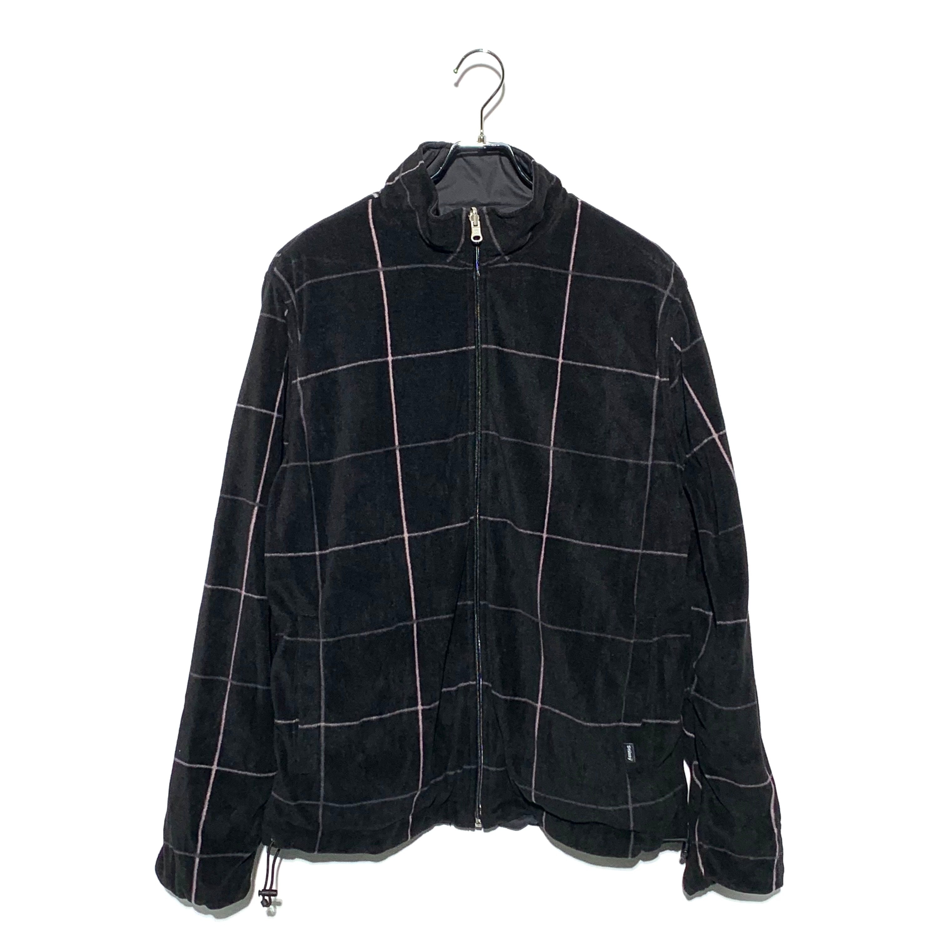 STUSSY Reversivle Nylon Fleece Jacket Black