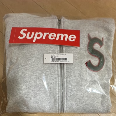 Supreme Devil S Logo Zip Up Hooded Sweatshirt "Ash Grey"