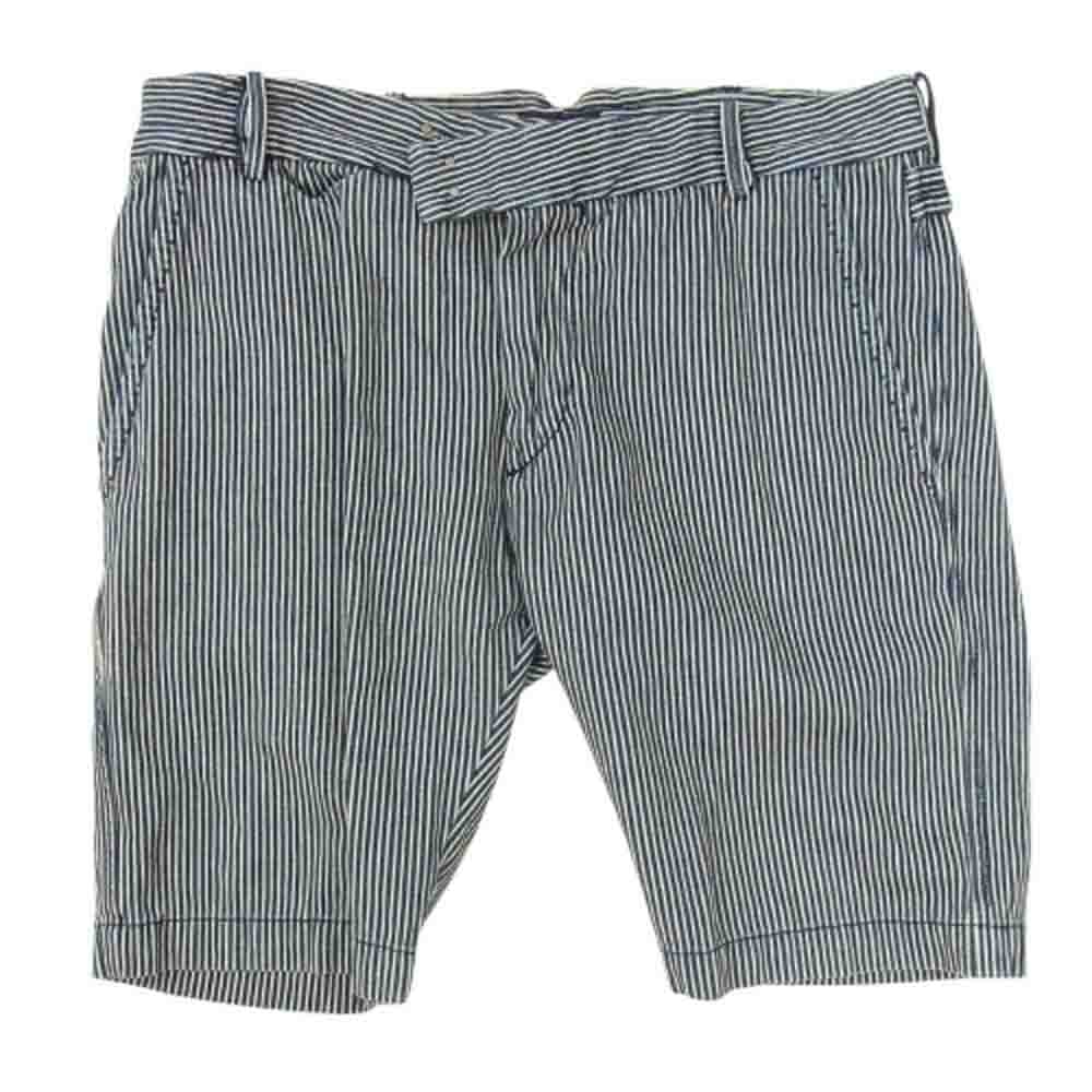DIESEL ディーゼル ショートパンツ ヒッコリー ショートパンツ デニム ハーフパンツ ネイビー系 32【中古】