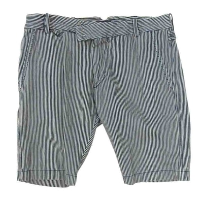 DIESEL ディーゼル ショートパンツ ヒッコリー ショートパンツ デニム ハーフパンツ ネイビー系 32【中古】