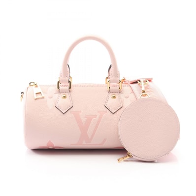 ルイ・ヴィトン LOUIS VUITTON パピヨンBB ハンドバッグ バッグ レザー モノグラム・アンプラント ブトンドローズ レディース ピンク系 M45707 【中古】