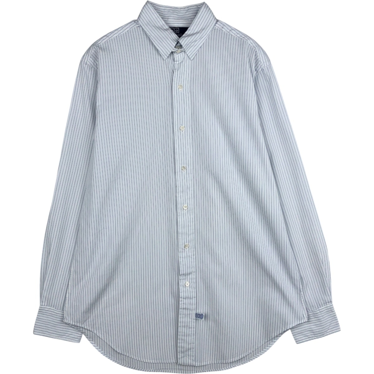古着 ラルフローレン Ralph Lauren POLO by Ralph Lauren 長袖 ストライプシャツ メンズM相当/eaa629030