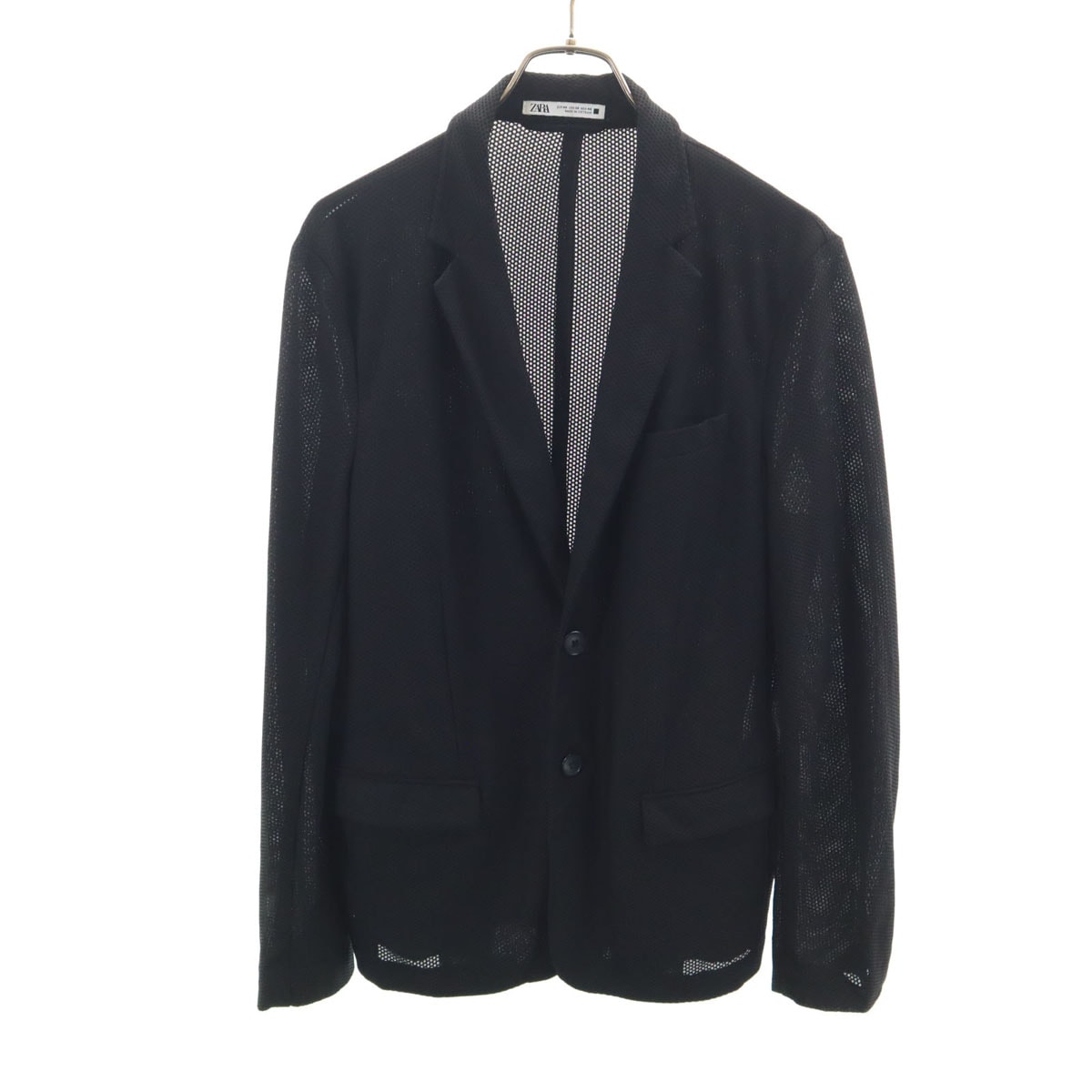 ZARA ザラ メッシュ ジャケット 36 ブラック ストレッチ