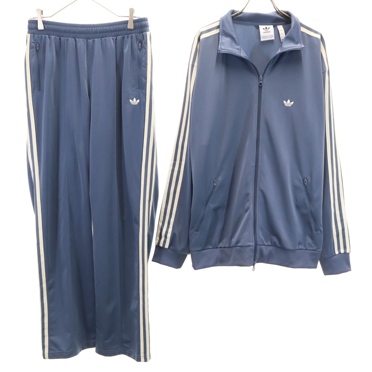 adidas アディダス トレフォイルロゴ トラックジャケット 上下セットアップ M/S ネイビー系 ジャージ 3ライン