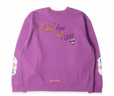 Chrome Hearts Matty Boy PPO I Want More Not Less Sweatshirt "Purple"