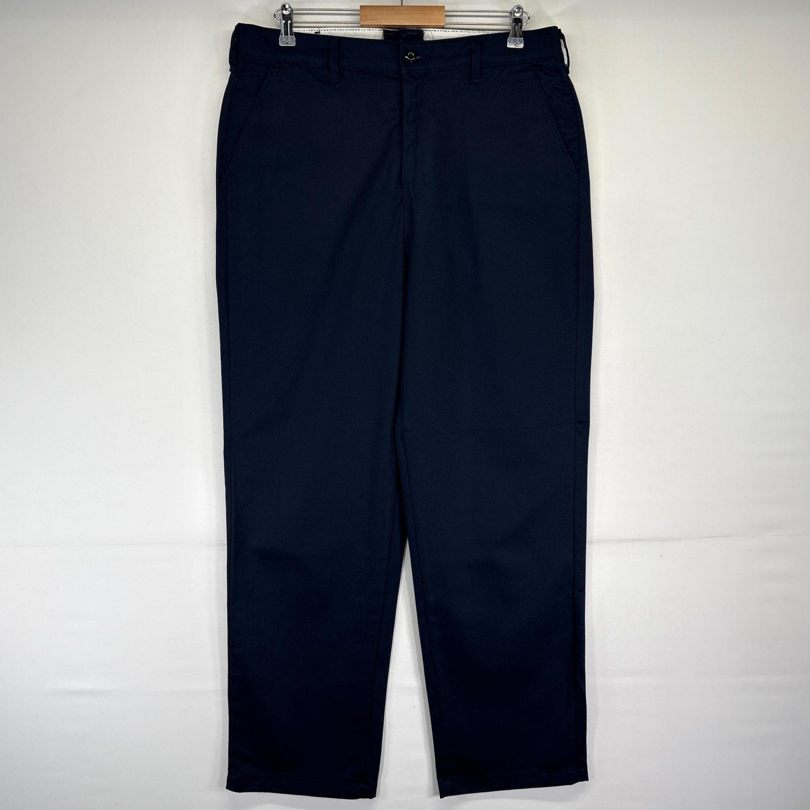 古着 レッドキャップ RED KAP ワークパンツ ワンポイントロゴ 長ズボン ロング チノパン w36 L34  ネイビー メンズ