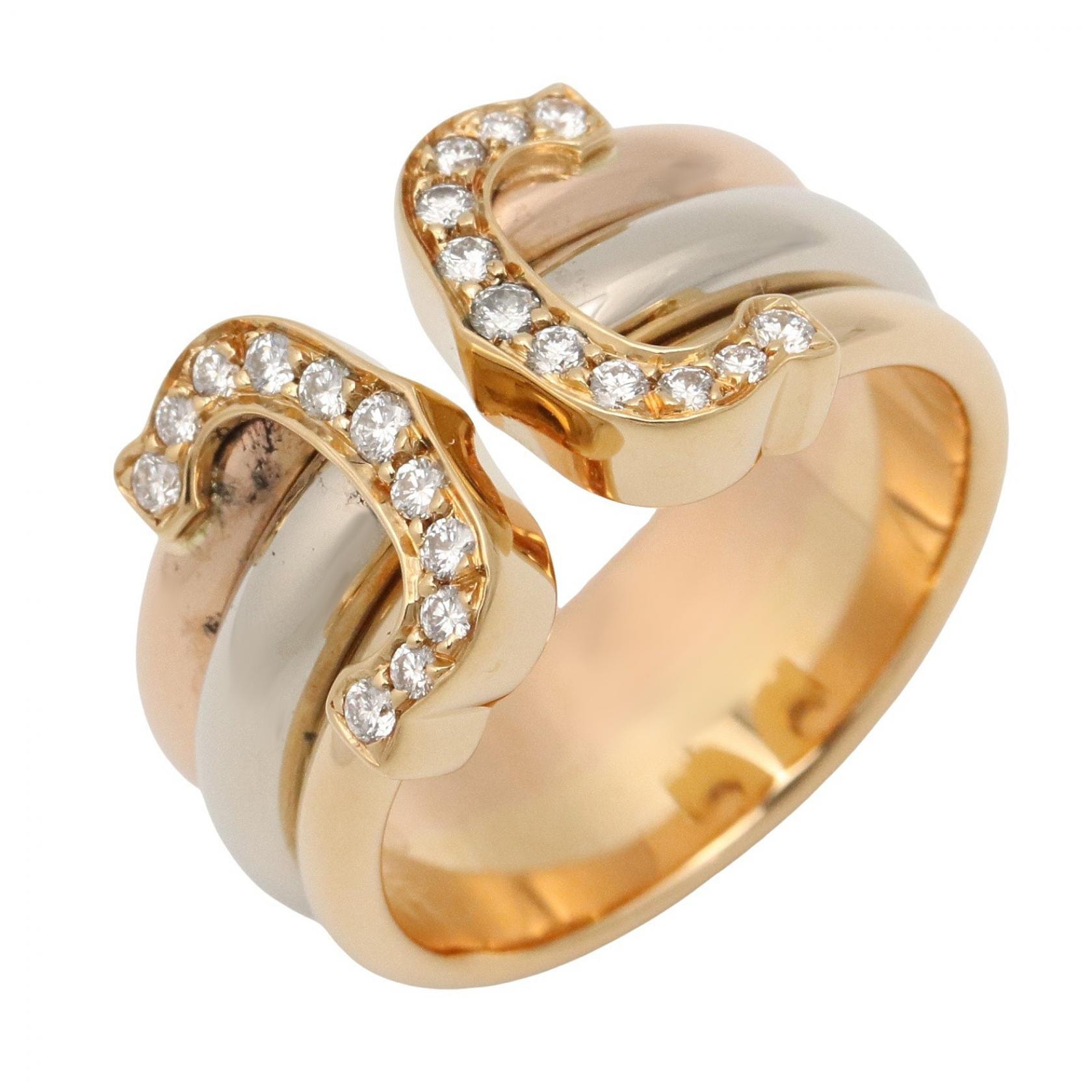 カルティエ CARTIER 2C ダイヤ リング リング・指輪 ジュエリー K18(イエローゴールド) K18WG(ホワイトゴールド) K18PG(ピンクゴールド) / ダイヤモンド レディース クリア系 / ゴールド系 / シルバー系