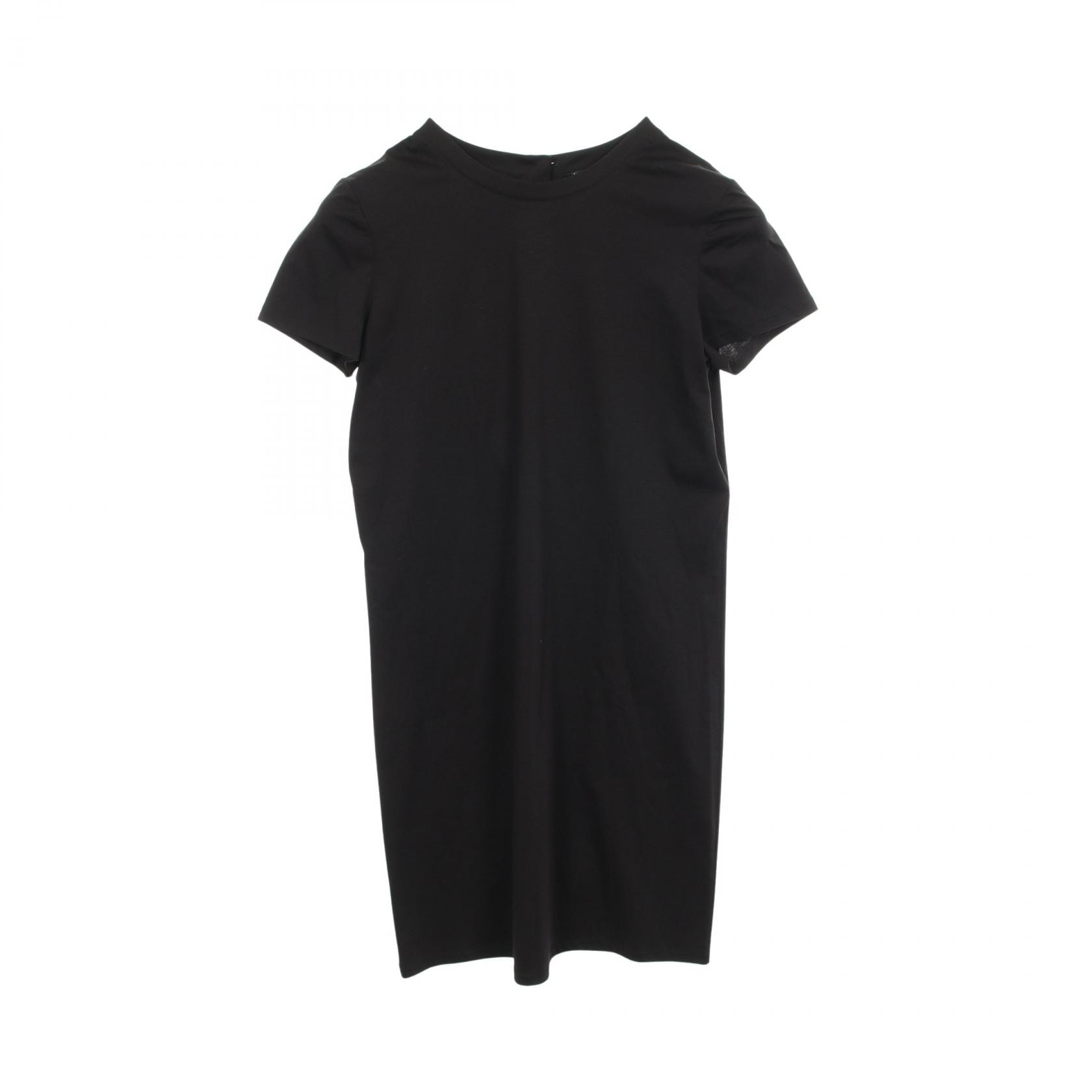 シャネル CHANEL ココマークボタン Tシャツ ワンピース 衣料品 トップス コットン レディース ブラック系 【中古】