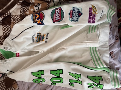 Supreme Playoffs Zip Up Hooded Sweatshirt "White"