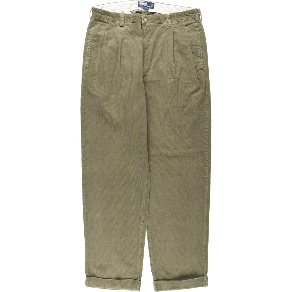古着 ラルフローレン Ralph Lauren POLO by Ralph Lauren HAMMOND PANT ツータック コーデュロイパンツ メンズw36相当/eaa663691