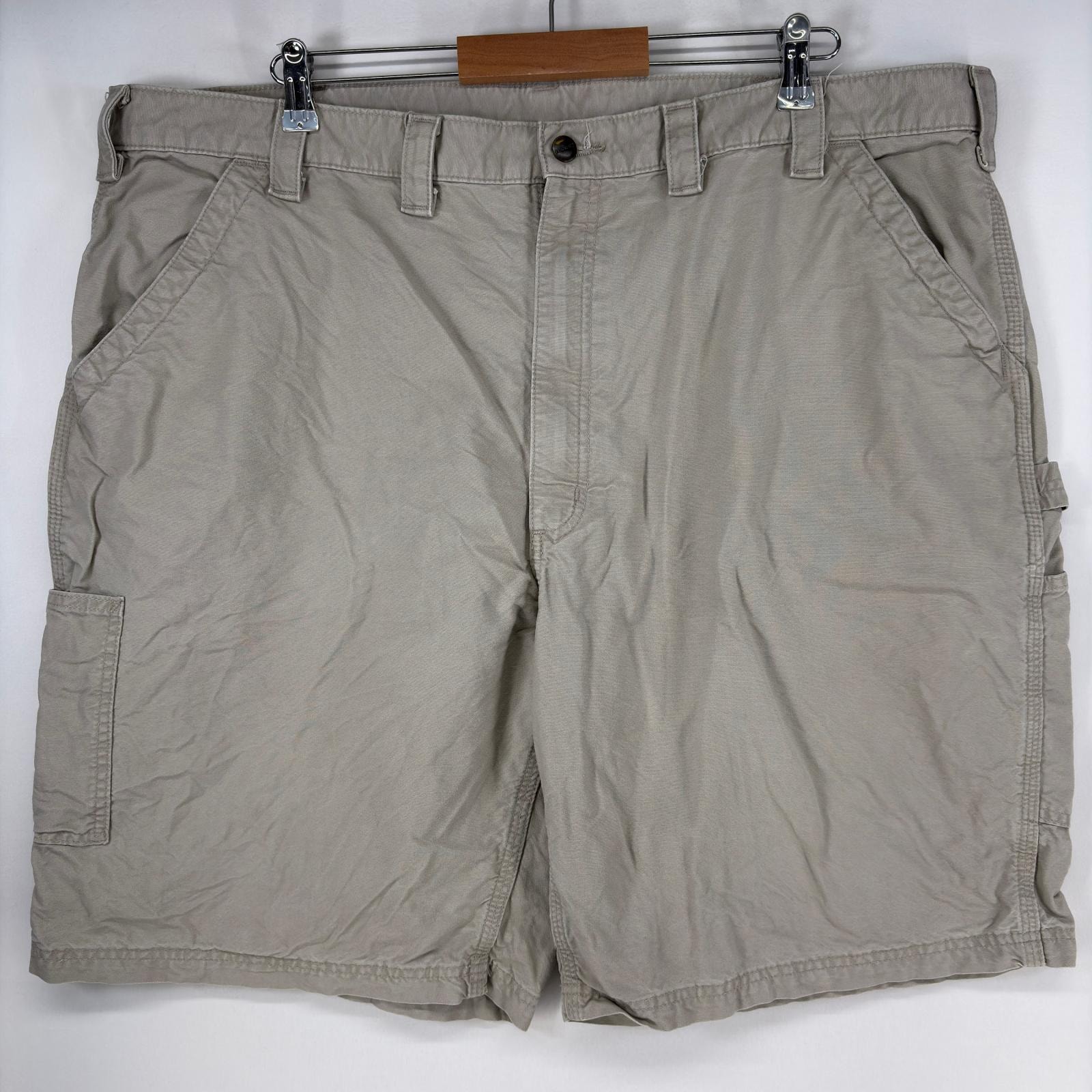 古着 カーハート Carhartt ショートパンツ ペインター ワンポイント ハーフパンツ 大きいサイズ ワーク w46 ベージュ系 メンズ